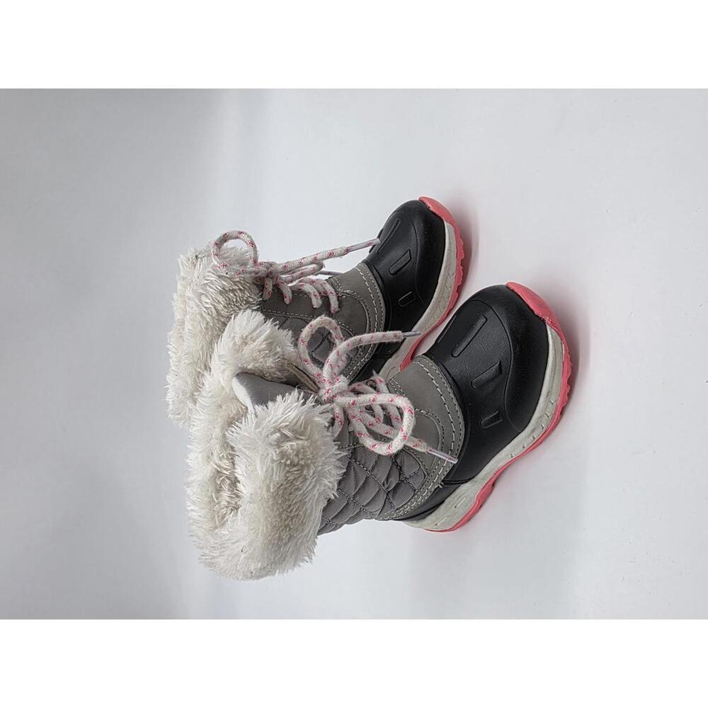 Carter's - EUC - Girls Size 7T - Winter Boots W/ Faux Fur Lining